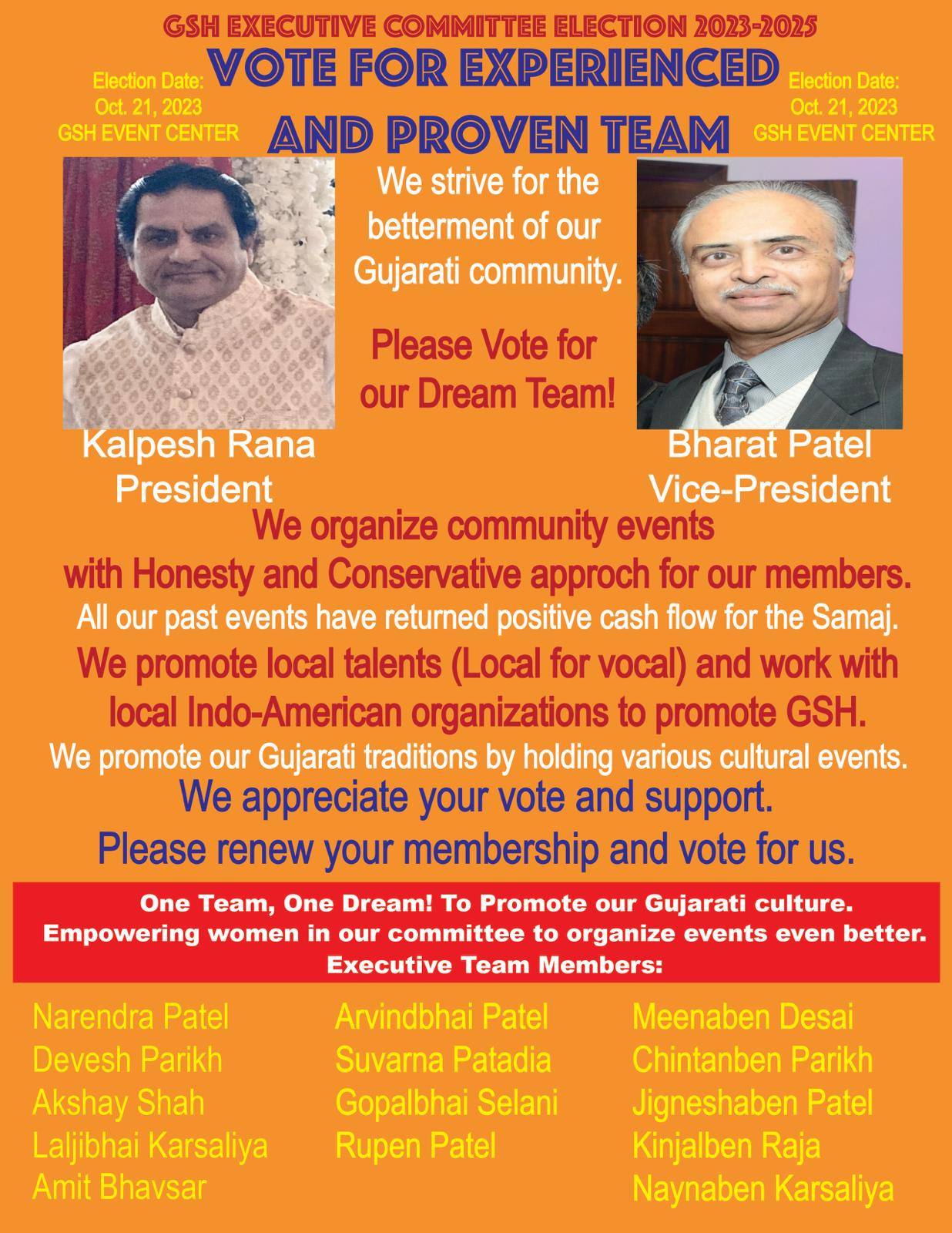 GSH EXECUTIVE COMMITTE ELECTION 2023-2025