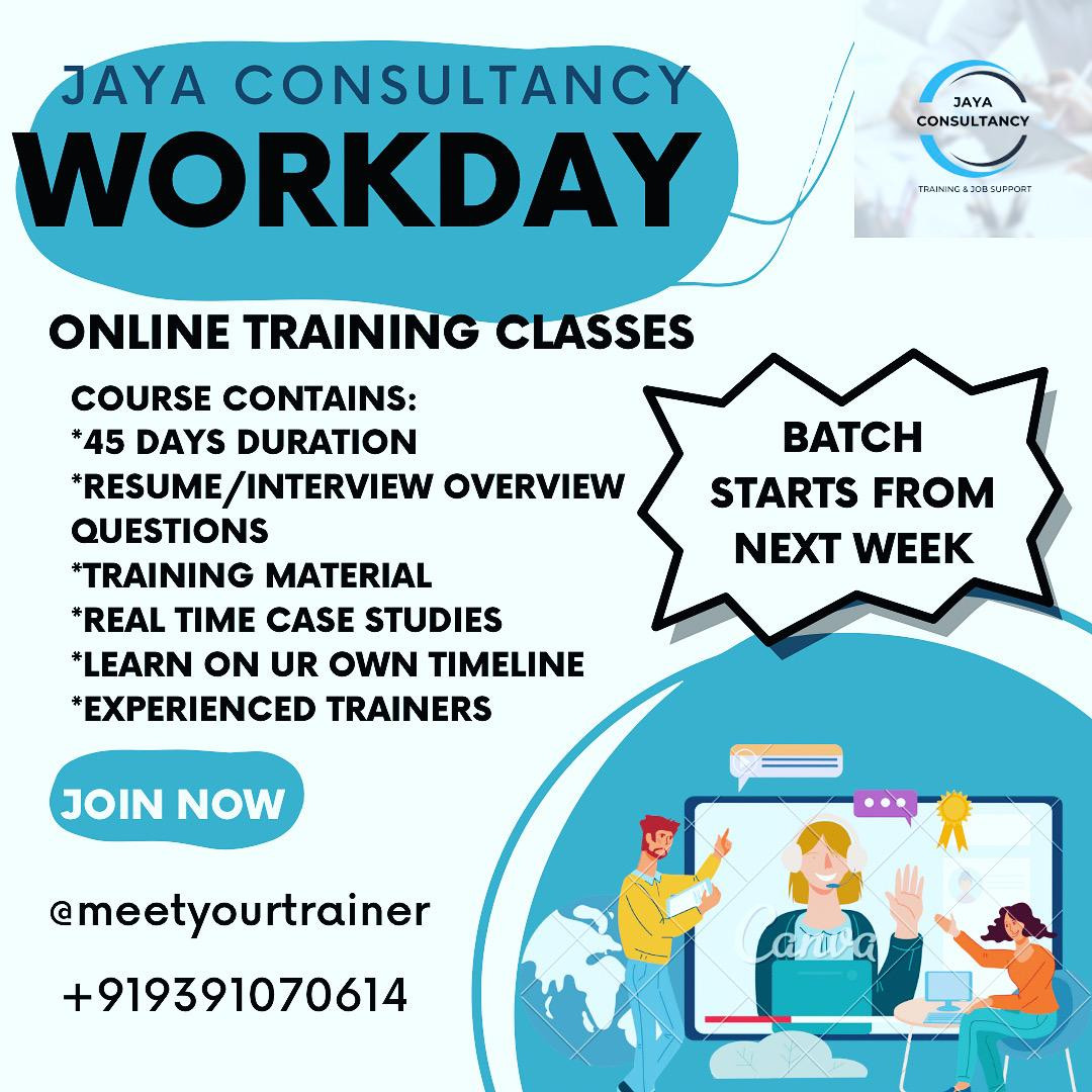 Jaya Consultancy - Workday Training